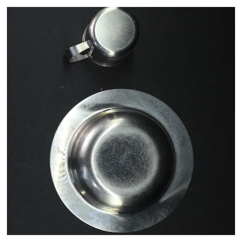 Rustfrit stål skål og krus til baby