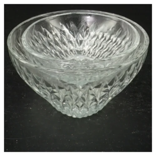 Krystalglas skåle (str. 11 cm. og 9 x 14 cm)