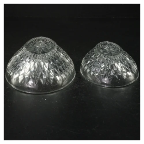 Krystalglas skåle (str. 11 cm. og 9 x 14 cm)