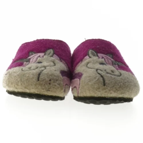 Børne-slippers str. 31 med enhjørning motiv fra Lindenbaum (str. 31 )