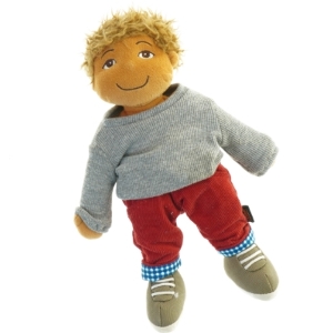 Stofdukke fra Brio (str. 27 x 14 cm)