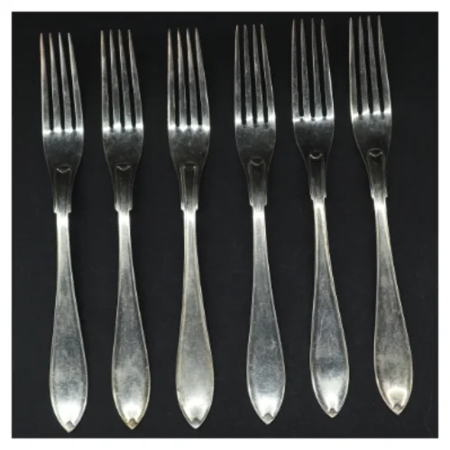 Bestik, gafler sølv look 