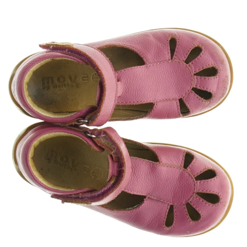 Brugte børnesandaler i læder fra Move (str. 25)