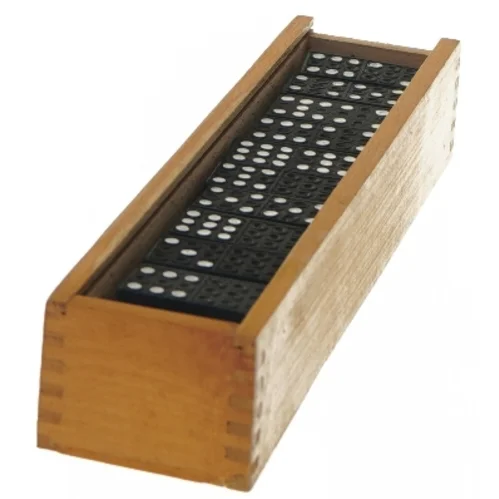 Domino sæt med trækasse (str. 27x6 cm)
