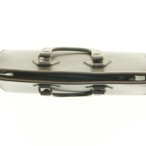 Vintage læder håndtaske (str. 41 x 25 cm)