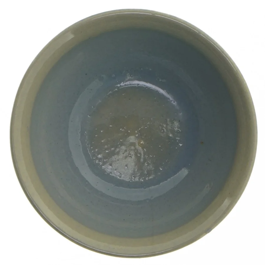 Keramisk skål med blåt mønster (str. Ø 10,5 cm)