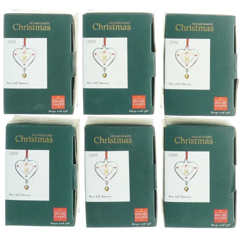 Holmegaard juleophæng 2008 fra Holmegaard (str. 10 x 7 x 2,5 cm)