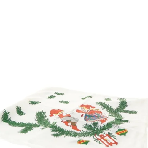 Juledug med nissemotiv (str. 90x90 cm)