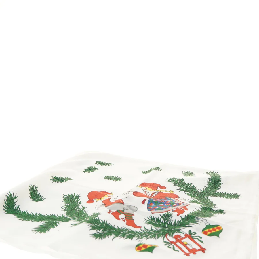 Juledug med nissemotiv (str. 90x90 cm)