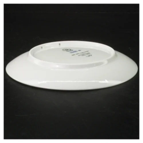 Blå og hvid porcelænplatte fra Royal Copenhagen (str. 18 cm)