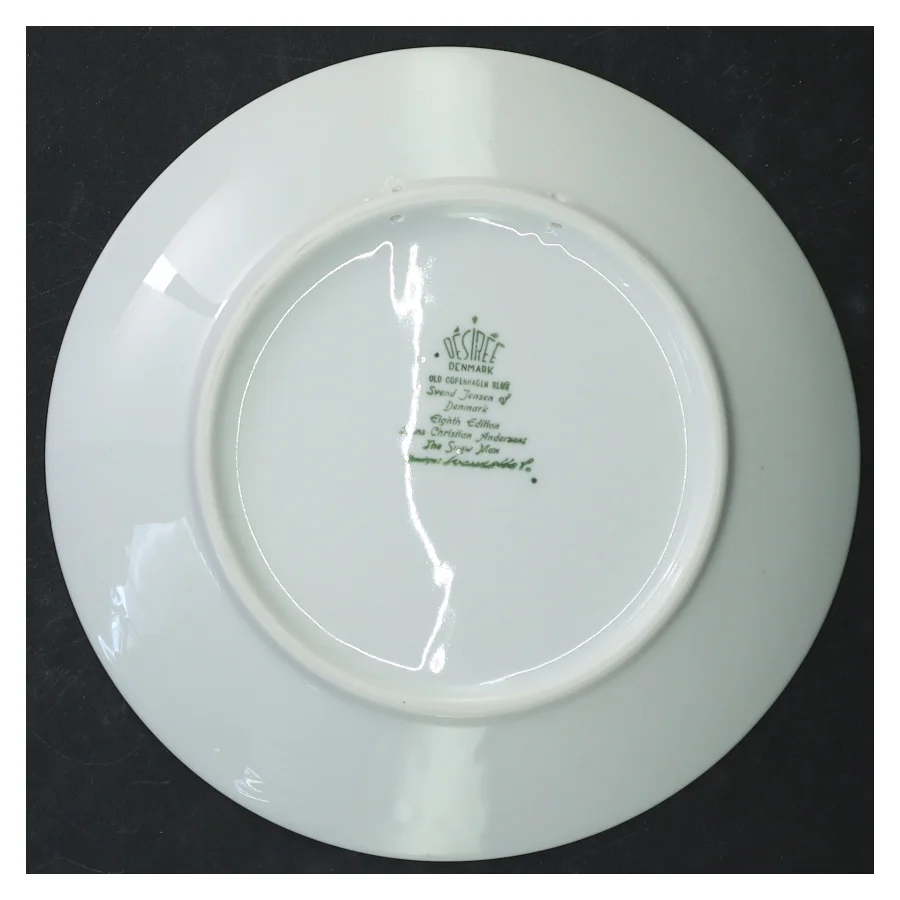 H.C. Andersen juleplatte 1977 fra Desiree (str. Ø 19 cm)