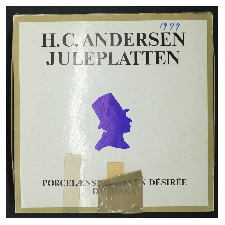 H.C. Andersen juleplatte 1977 fra Desiree (str. Ø 19 cm)