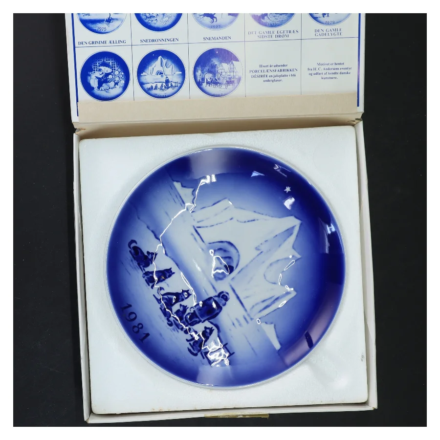 H.C. Andersen juleplatte 1981 fra Desiree (str. Ø 19 cm)