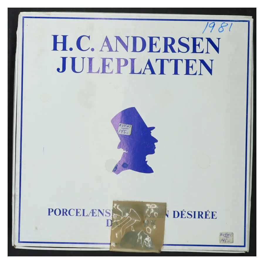 H.C. Andersen juleplatte 1981 fra Desiree (str. Ø 19 cm)