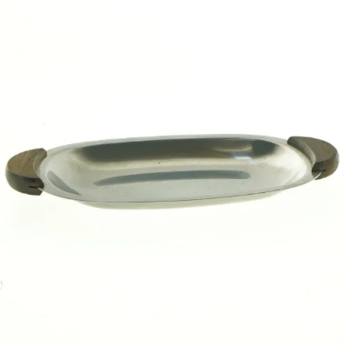 Metalfad med træhåndtag (str. 17 x 11,5 cm)