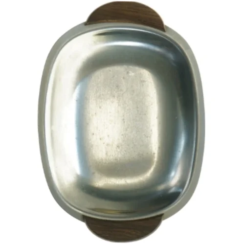 Metalfad med træhåndtag (str. 17 x 11,5 cm)