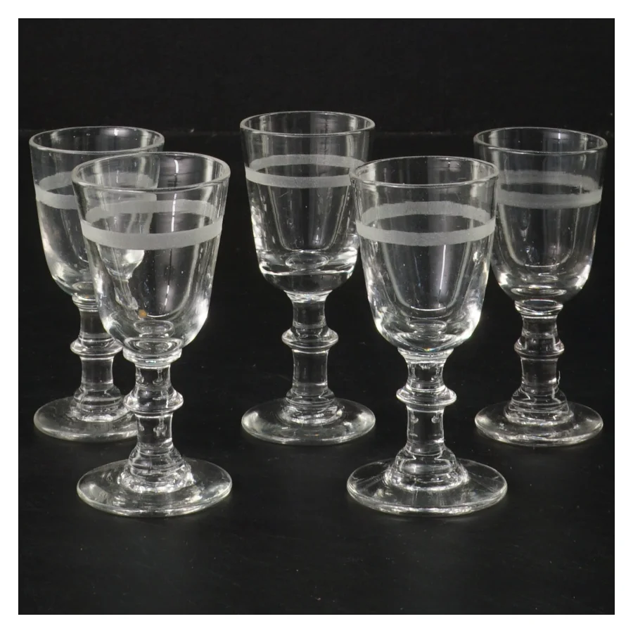 Snapseglas sæt, 5 stk (str. 5 stk Ø 4 cm længde 8,5 cm)