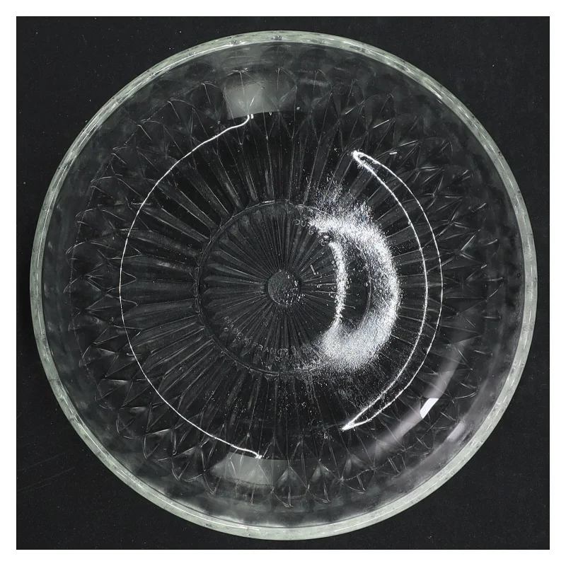 Glas assiet (str. 14,5 cm i diameter og 3 cm høj)