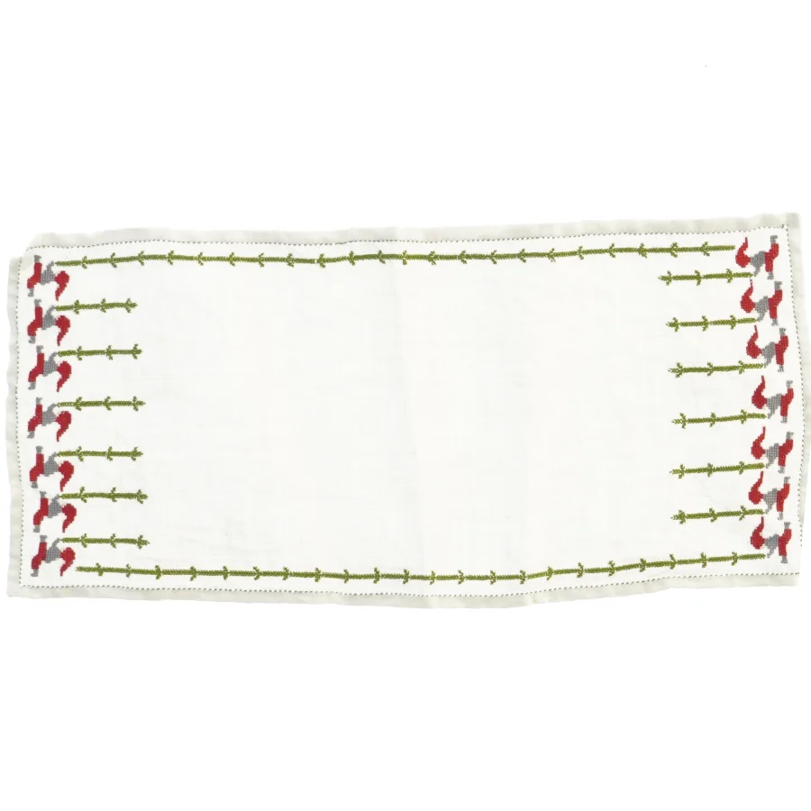 Bordløber med jule broderi (str. 43x20 cm)