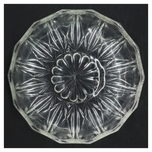 Glas assiet (str. 14 cm diameter og 3 cm høj)