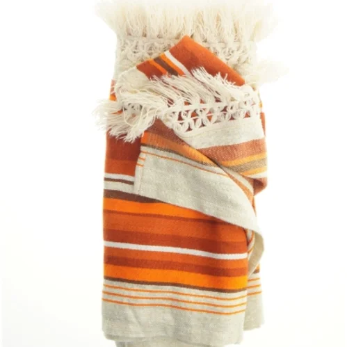 Stof med frynser (str. 45x400 cm)