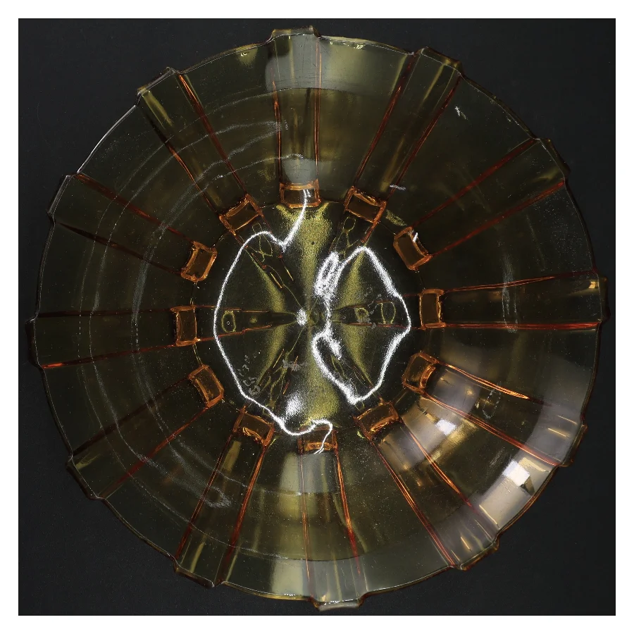 Glasfad i brunt (str. 25 cm)