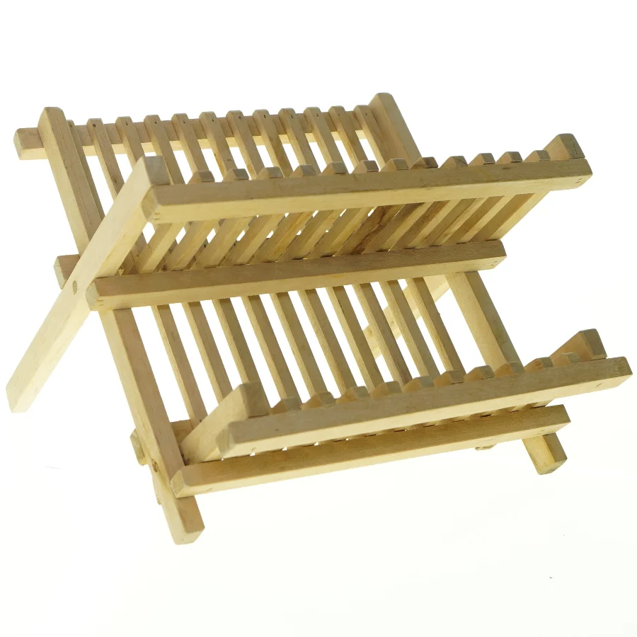 Lege Sammenklappelig træbakkeholder (str. 22 x 22 cm)