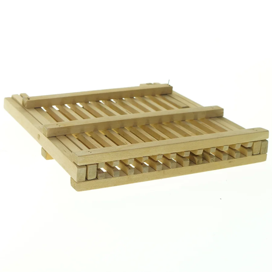 Lege Sammenklappelig træbakkeholder (str. 22 x 22 cm)