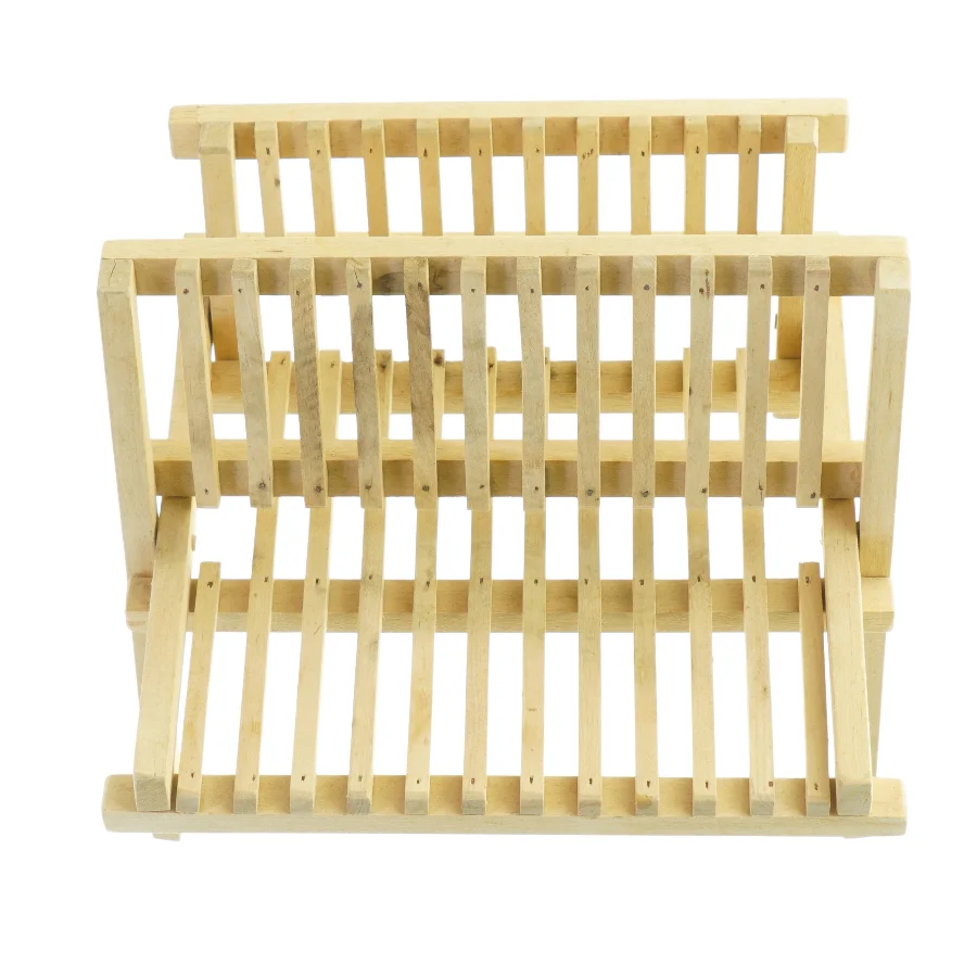 Lege Sammenklappelig træbakkeholder (str. 22 x 22 cm)