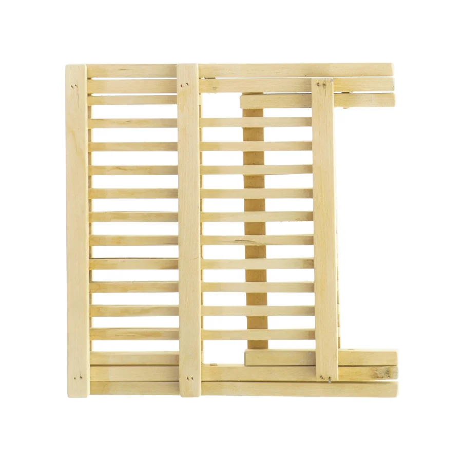 Lege Sammenklappelig træbakkeholder (str. 22 x 22 cm)