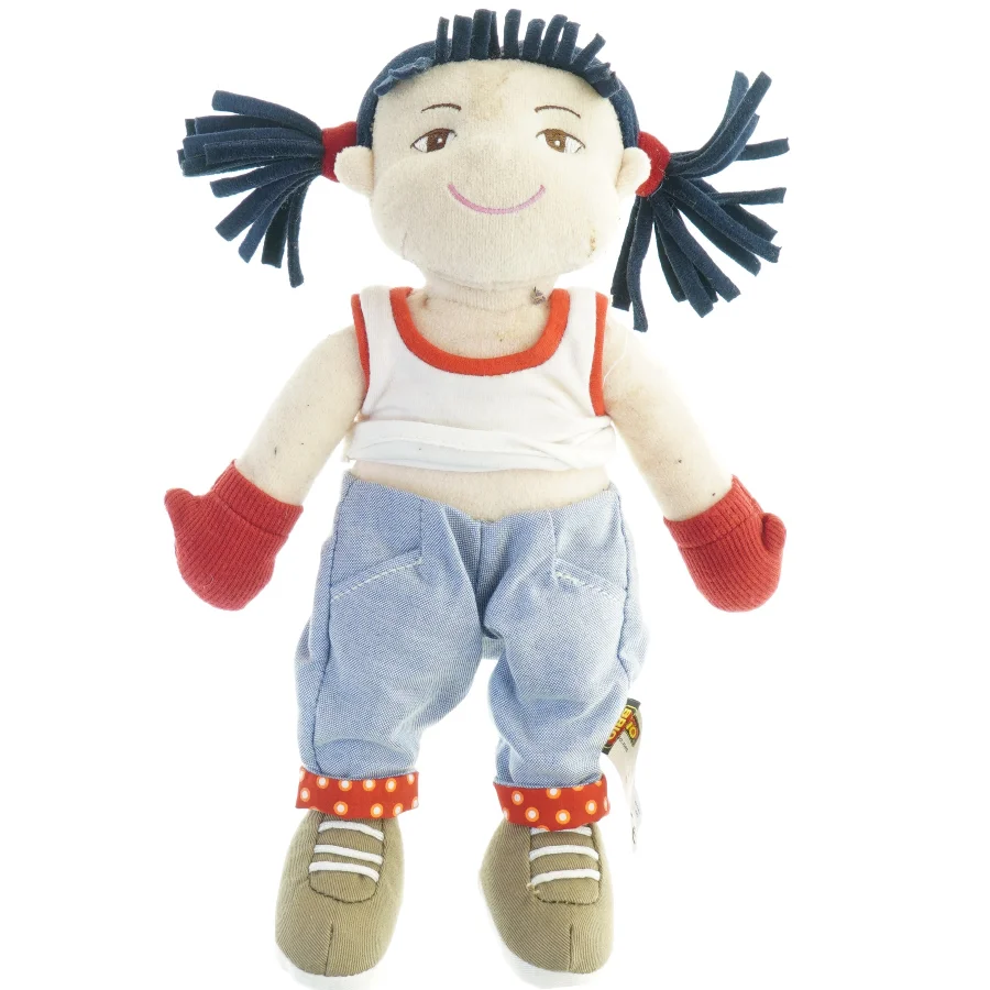 Stofdukke fra Brio (str. 27. x 14 cm)