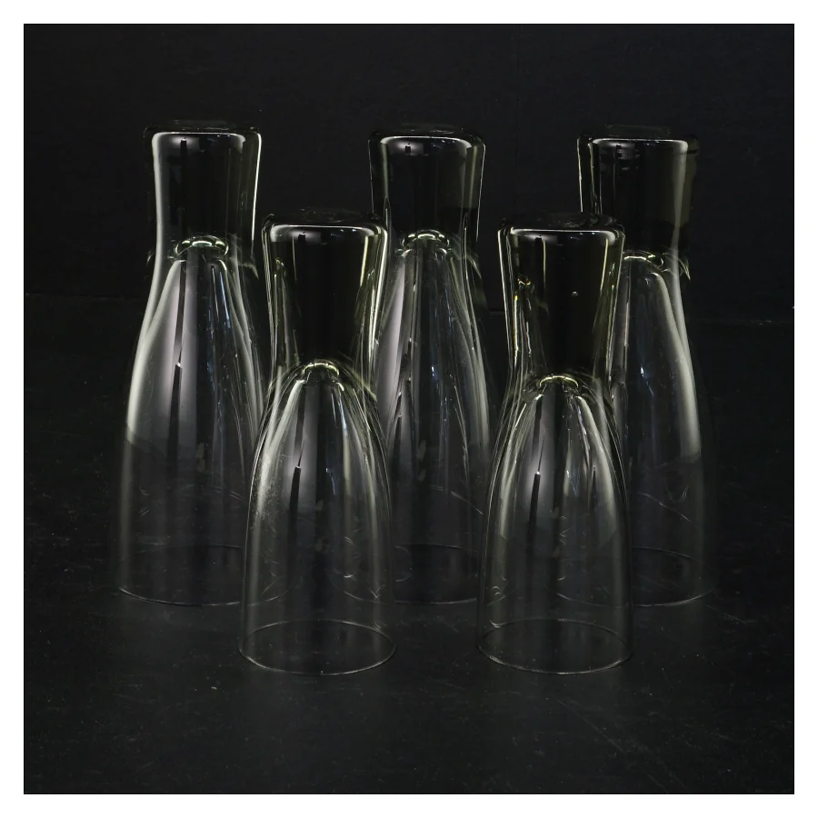 Holmegaard drikkeglas (str. 11,5 x 4,5 cm og 13,5 x 5,5 cm)