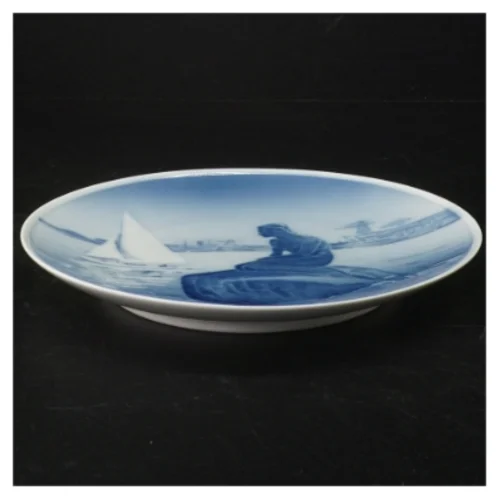 Porcelænstallerken, den lille havfrue fra Royal Copenhagen (str. 20 cm)