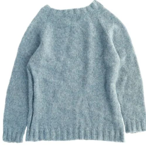 Blå striktrøje (str. Bredde, 38 cm længde 53 cm armlængde, 58 cm)