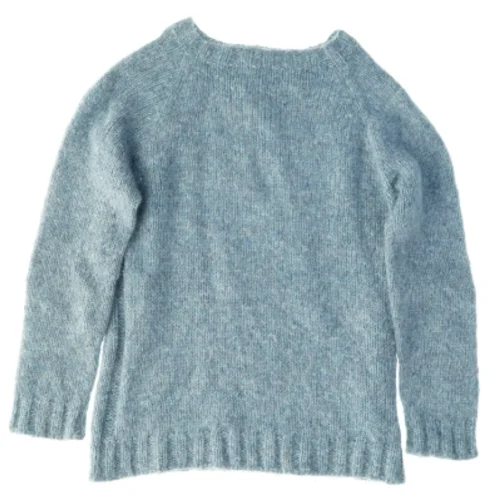 Blå striktrøje (str. Bredde, 38 cm længde 53 cm armlængde, 58 cm)