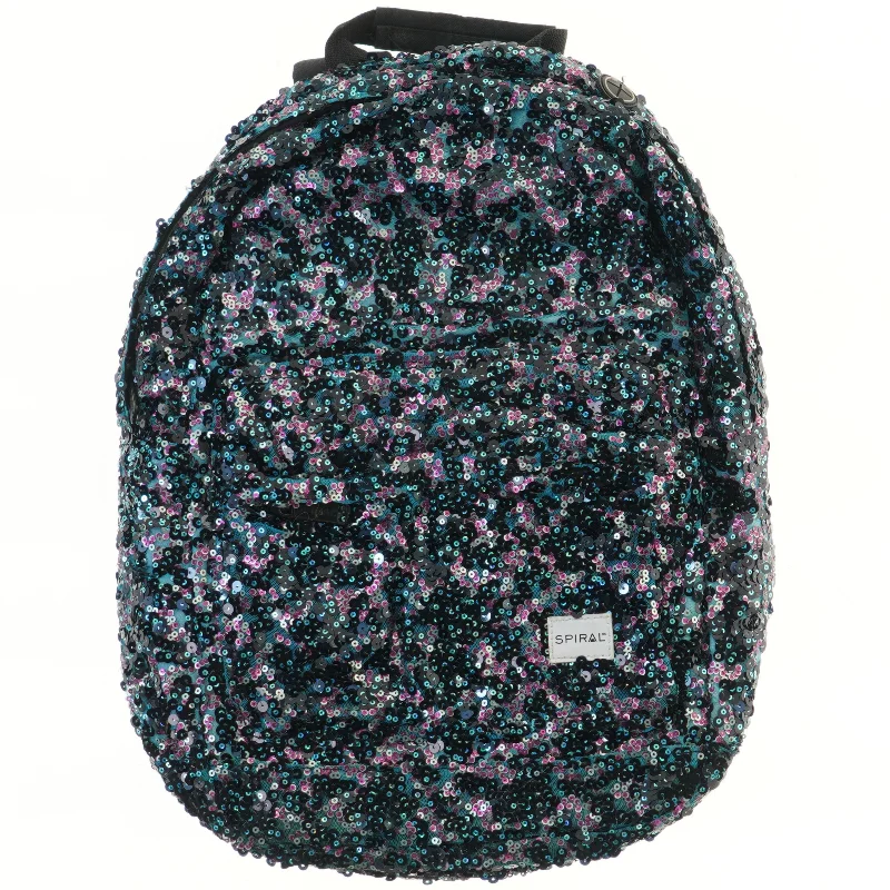 Rygsæk med pailletter fra Spiral (str. 38x46 cm)