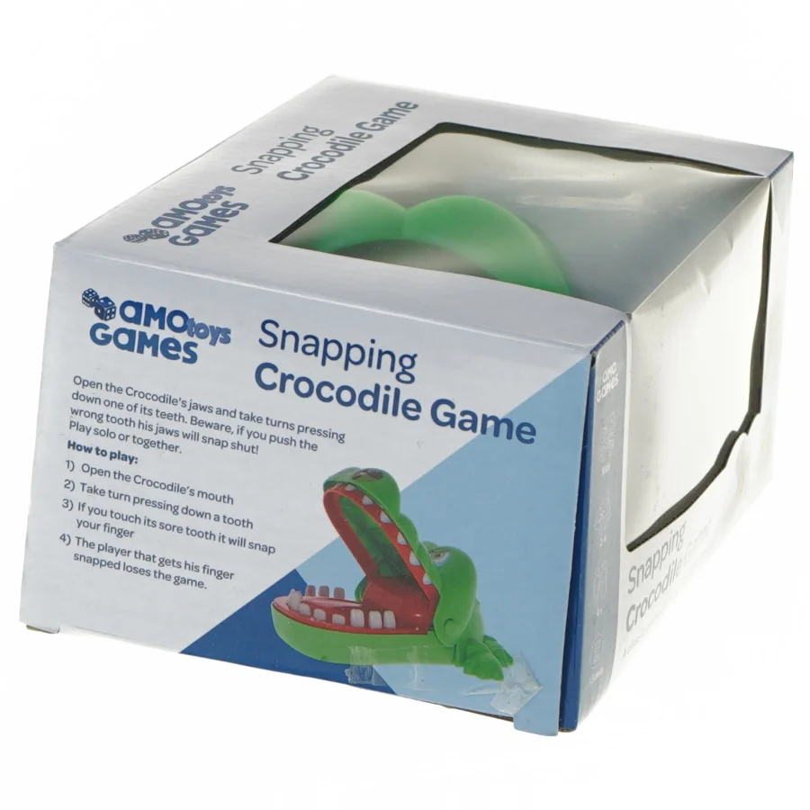 Krokodille snap spil fra Amo Toys (str. 16,5x12,5x9 cm)