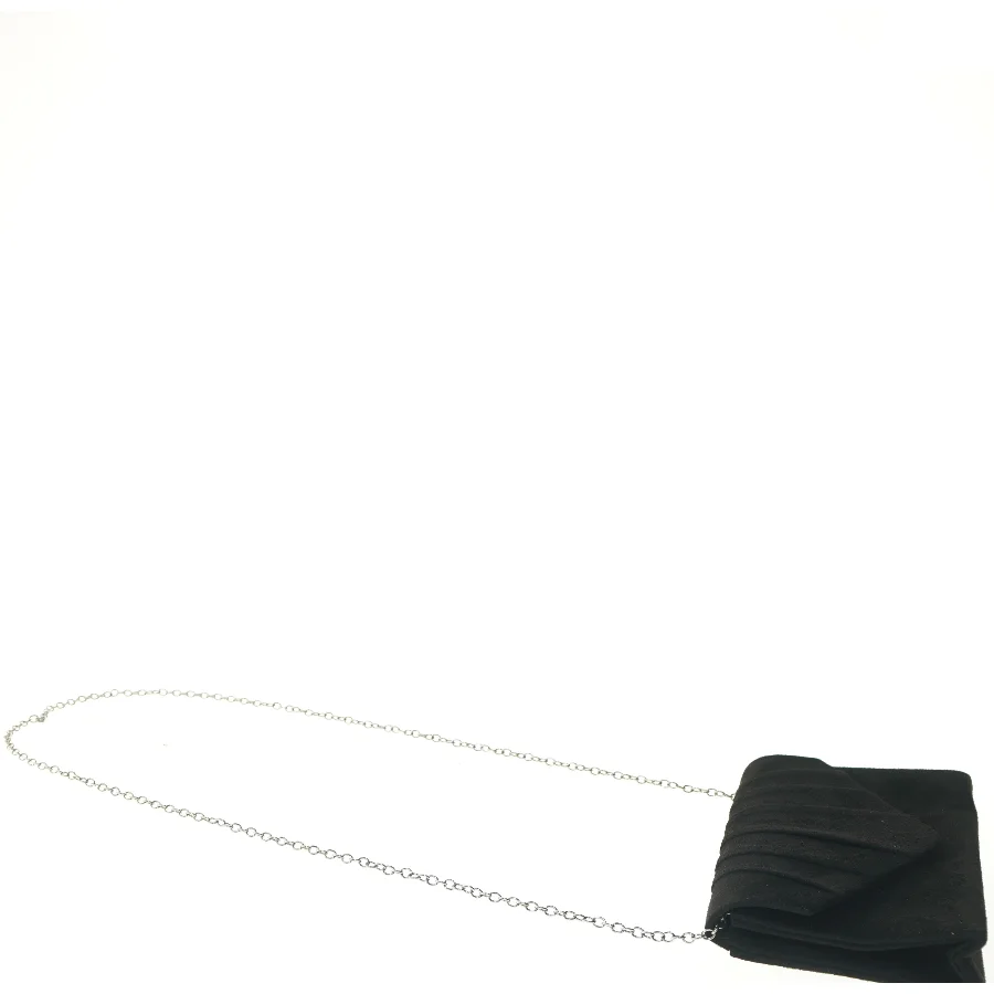 Sort aftentaske med kæde (str. 21x13x5 cm)