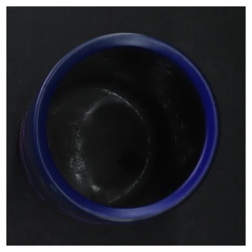 Blå keramikvase (str. 20 cm)