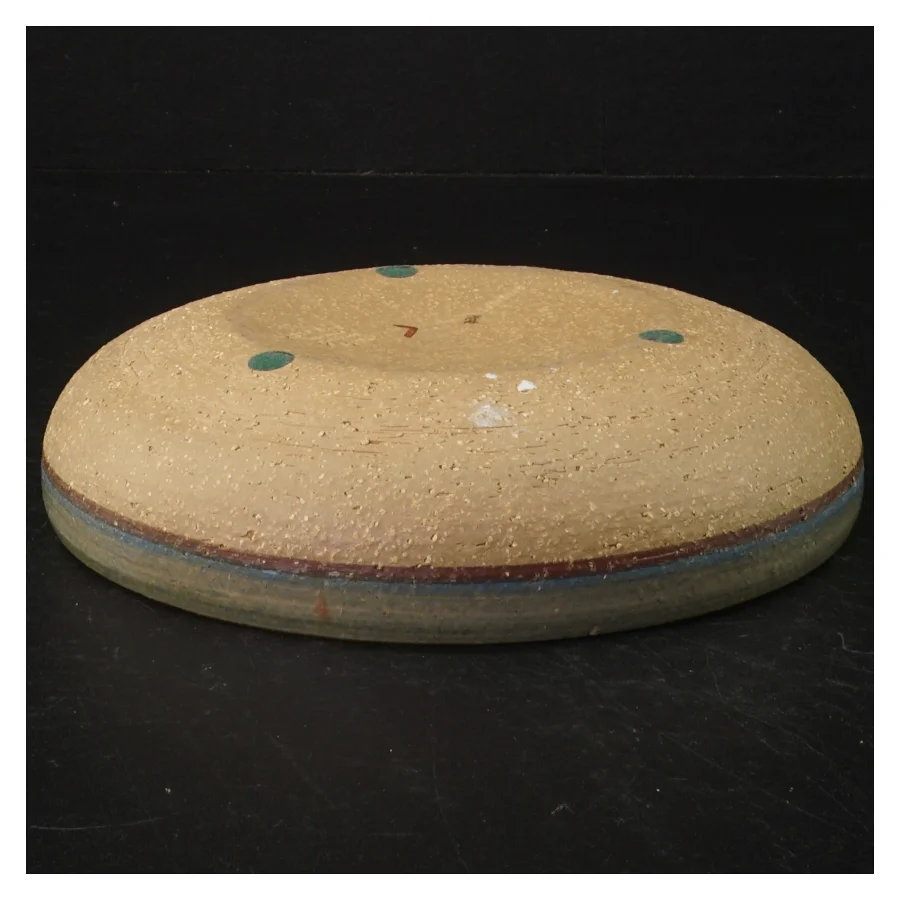 Keramikfad med abstrakt mønster (str. 18 cm)