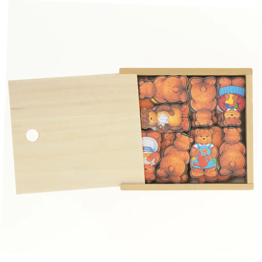 Spil med bamser (str. 16 x 15 cm)