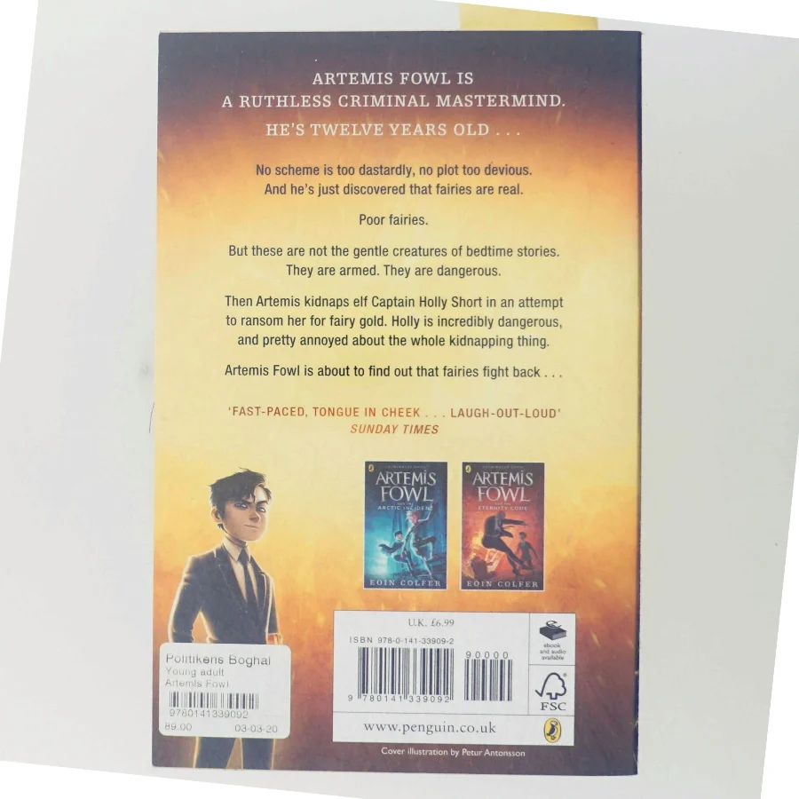 Artemis Fowl : Bog 1 af Eoin Colfer (Bog)