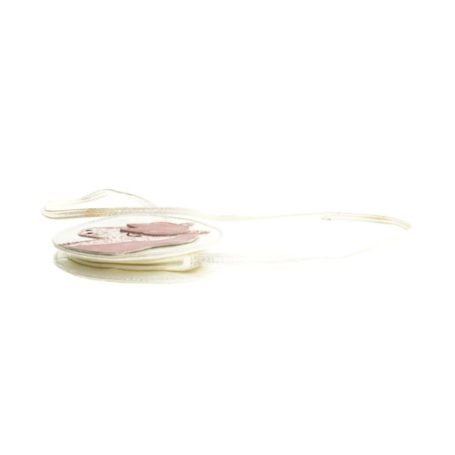 Lille rund skuldertaske (str. 13 x 2 cm)