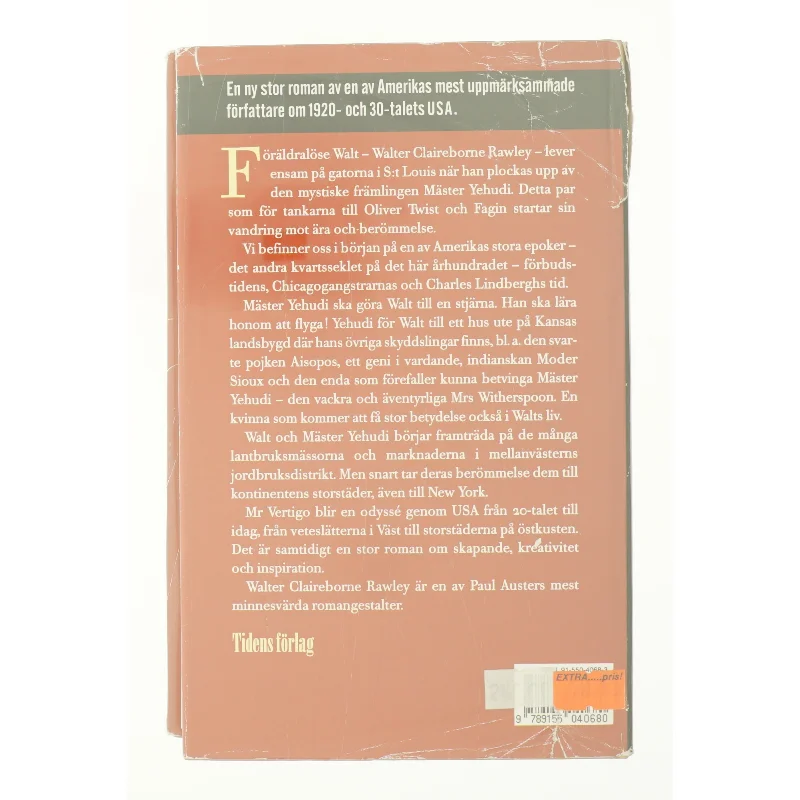 Mr Vertigo af Paul Auster (bog)