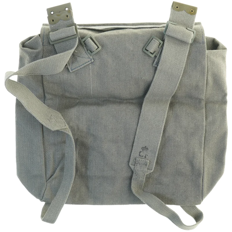 Taske i grå canvas (str. 33 x, 10 x 36 cm)