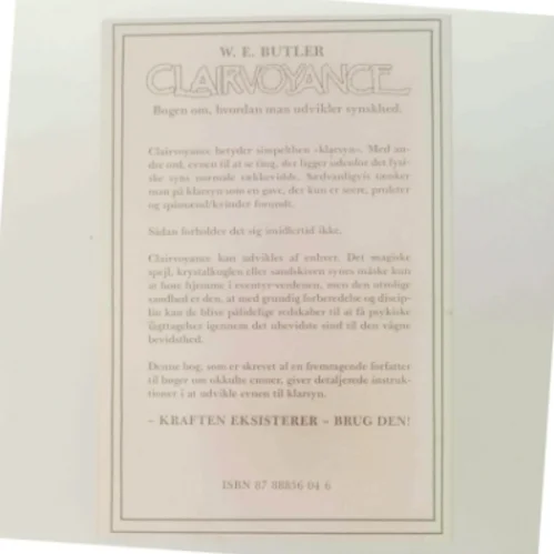 Clairvoyance af W. E. Butler (Bog)