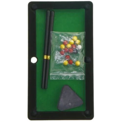 Mini billardbord fra Tiger (str. 24 x 14 cm)