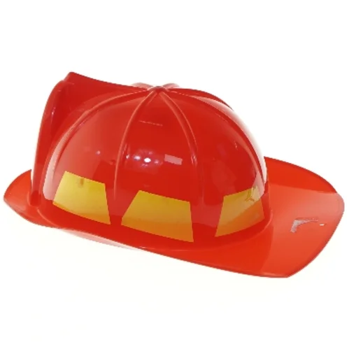 Rødt legetøjsbrandmandshjelm (str. Ø 18 cm)