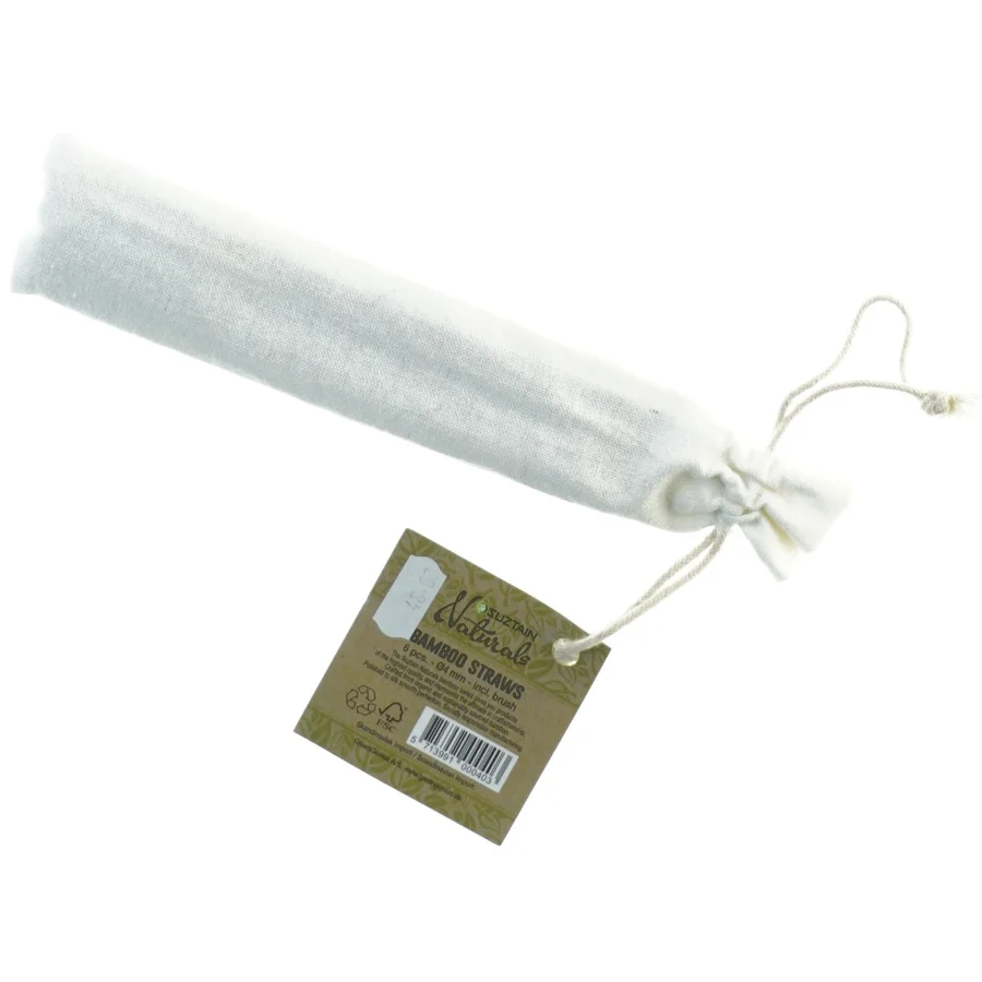 Bambus sugerør fra Naturals (str. 20 cm)