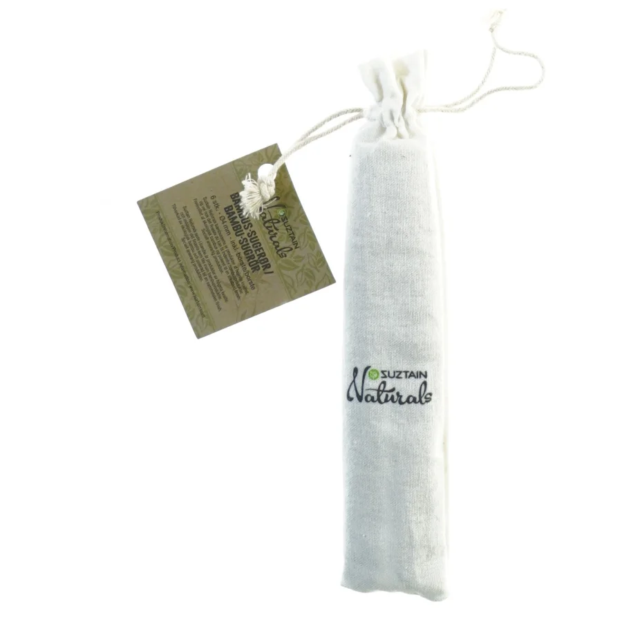 Bambus sugerør fra Naturals (str. 20 cm)